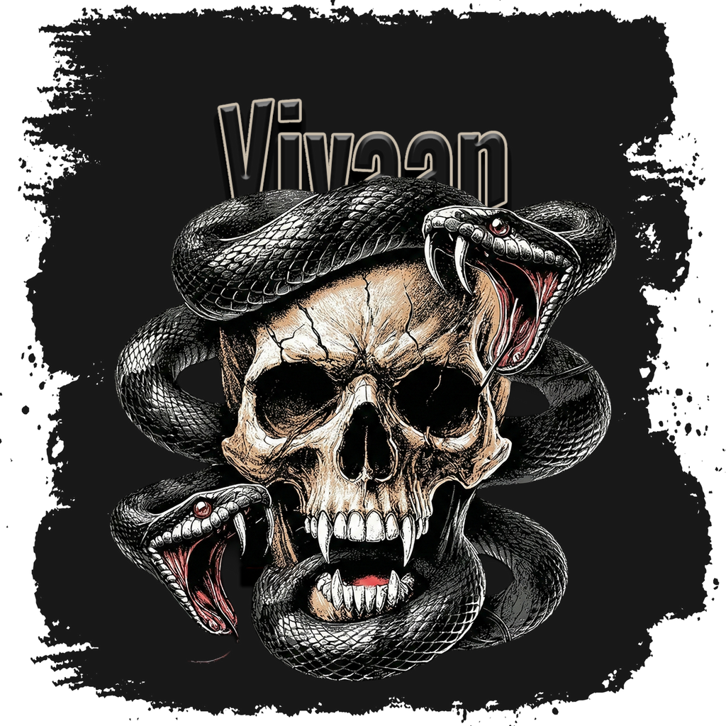 Personalized Dark Art Baseball Ottoman Cap Dtg with Custom Name