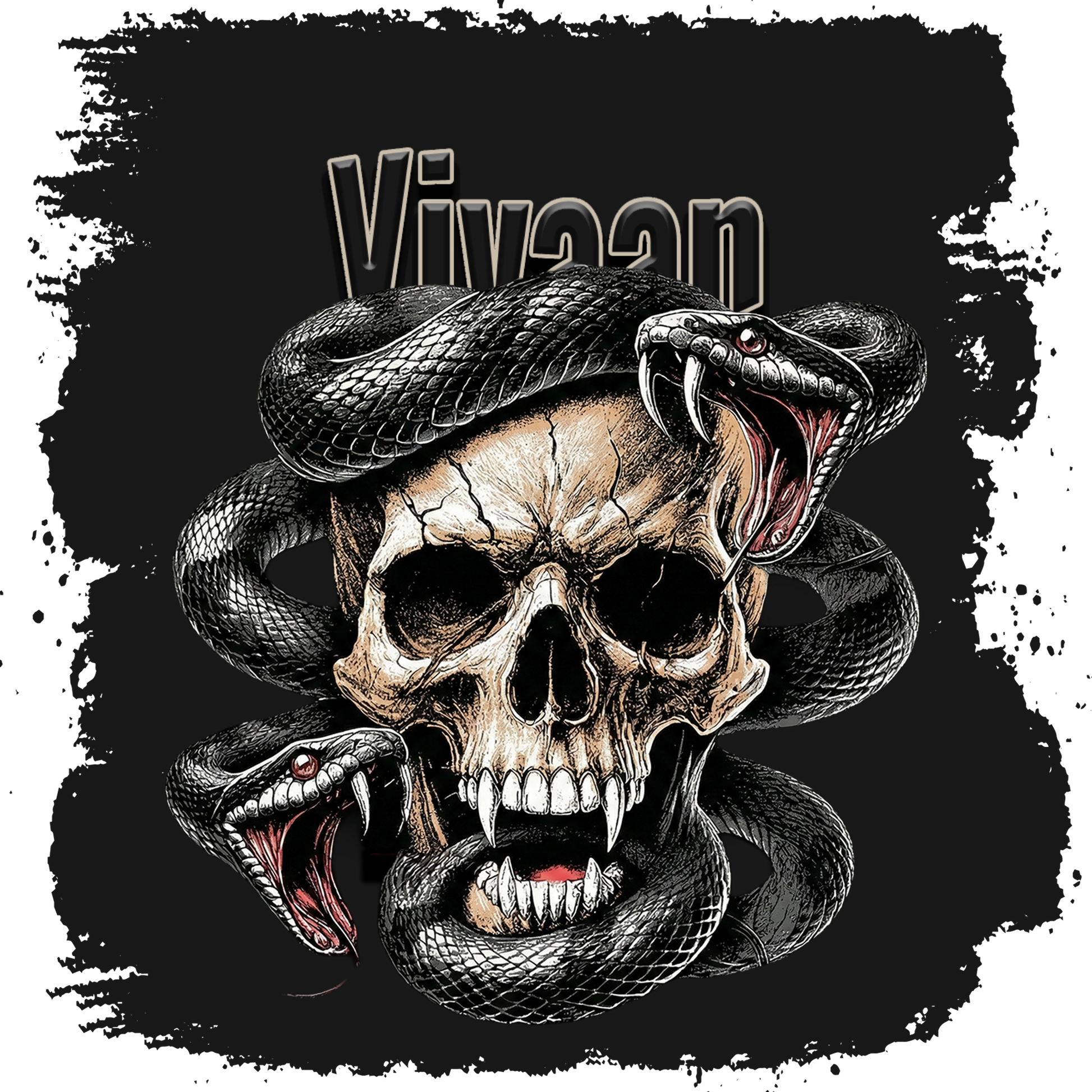 Personalized Dark Art Baseball Ottoman Cap Dtg with Custom Name