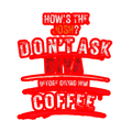 Stickers | Various Sizes | 100 Micron | Matte Laminated | Die-Cut | Durable Indoor/Outdoor | Unisex | Personalized | Typography | Coffee | Popular Culture | Everyday | Humorous - front_2x2 - personalized design PNG