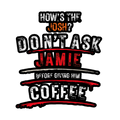 Stickers | Various Sizes | 100 Micron | Matte Laminated | Die-Cut | Durable Indoor/Outdoor | Unisex | Personalized | Typography | Coffee | Pop Culture (Indian) | Everyday | Amused - front_2x2 - personalized design PNG