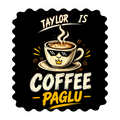 Male Classic Crew T-Shirt | Men's Regular Fit | 180 GSM Bio-Washed Cotton | Pre-Shrunk, Double-Stitched | Personalized | Typography | Coffee | Beverages | Everyday | Joyful | Coffee Paglu - Front - personalized design PNG