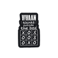 Stickers | Various Sizes | 100 Microns Matte Laminated | Die-Cut, Indoor/Outdoor Durable | Unisex | Personalized | Typography | Thinking | Creativity | Everyday | Clever | Thinks Outside The Box - front_2x2 - personalized design PNG
