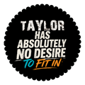 Ringer T-Shirt | Unisex Fit | 100% Cotton | Bio-Washed, Pre-Shrunk, Rib Neck | Adults | Personalized | Typography | Self-identity | Non-conformity | Everyday | Confident | Never Fit In - Front - personalized design PNG