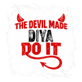 Acrylic Coaster | Square & Round Shapes | Durable Acrylic | Glossy Finish Surface Protection | Unisex | Personalized | Typography | Humor | Mischief | Humorous | Devilish By Nature - Front - personalized design PNG