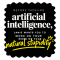 Poster | 300 GSM Art Board | Fade-Proof Digital , Easy Hang Adhesive | Home Decor | Personalized | Typography | Humor | Sarcasm | Everyday | Humorous | AI Can't Fix Stupidity - front_8x10In - personalized design PNG
