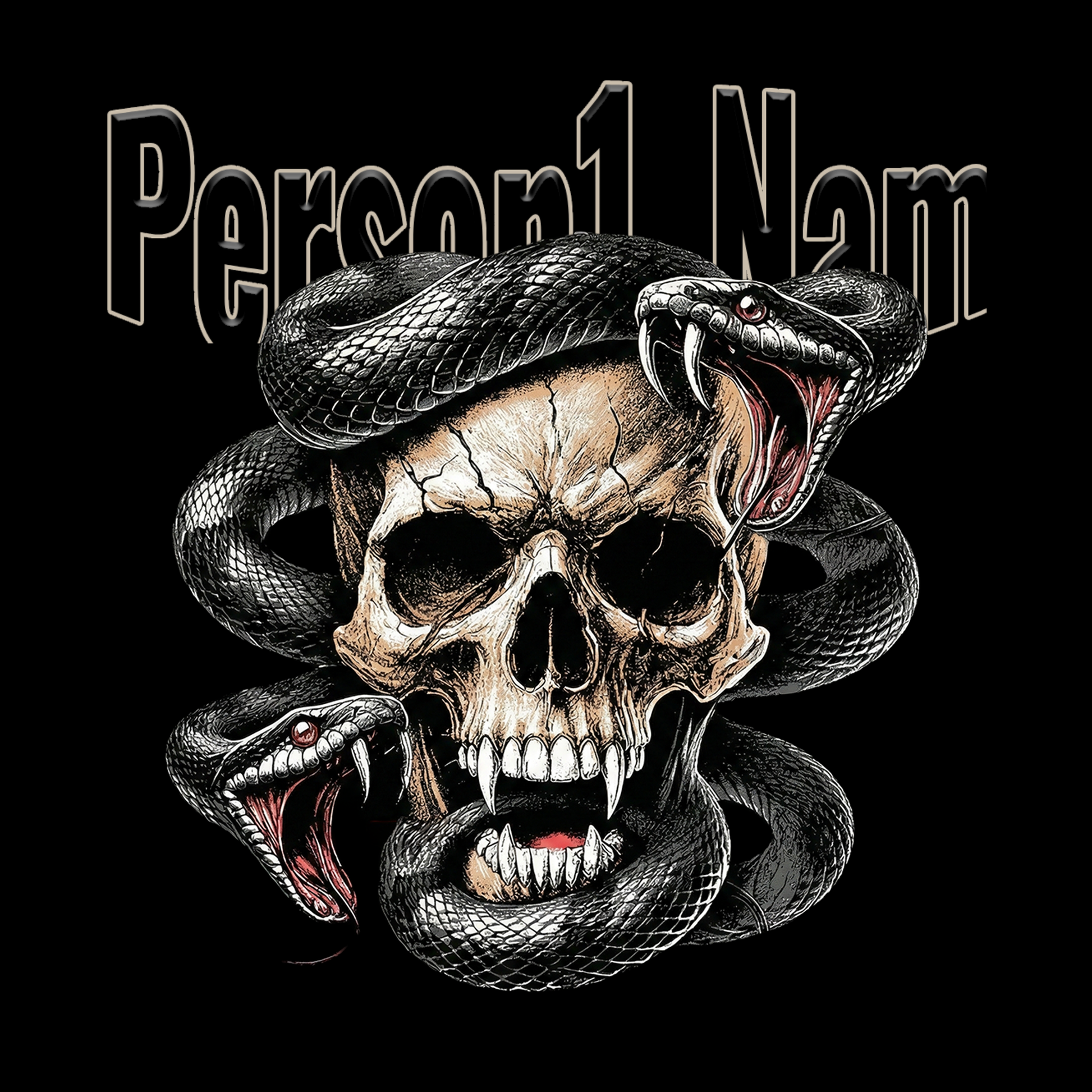 Personalized Edgy T-Shirt with Custom Name