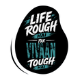 Men's Sleeveless T-Shirt | Regular Fit | 180 GSM Bio-Washed Cotton | Pre-Shrunk, Double Stitched | Men | Personalized | DTF | Typographic | Inner Strength | Perseverance | Everyday | Empowering | Life Rough, I’m Tough - Front - personalized design PNG