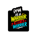 Stickers | Various Sizes | 100 Microns Matte Laminated | Die-Cut, Indoor/Outdoor Durable | Unisex | Personalized | Bold Graphic | Self-worth | Inner Strength | Everyday | Empowering | Warrior Mentality - front_2x2 - personalized design PNG