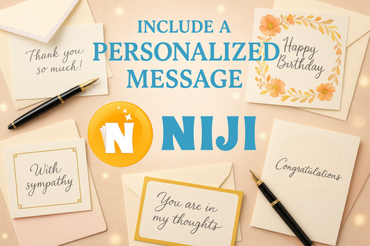 Include a Personalized Message promotional image with Niji branding
