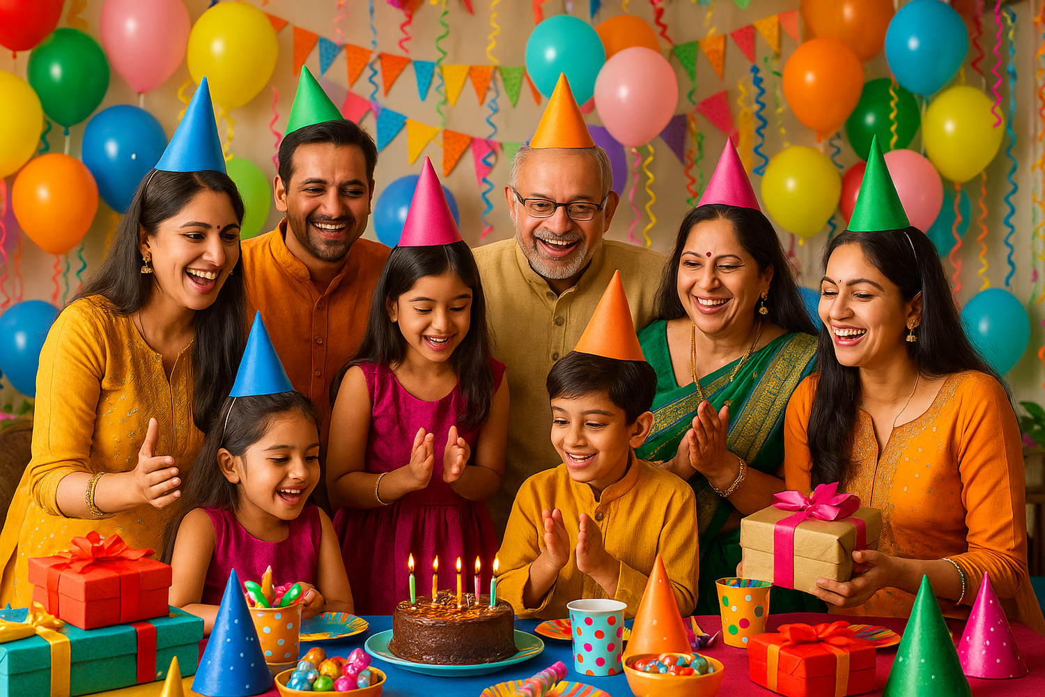 Party celebration scene