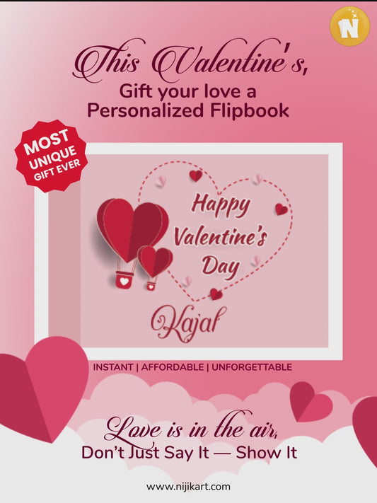 Personalized Love Valentine Flipbook | Unique Valentine Gift