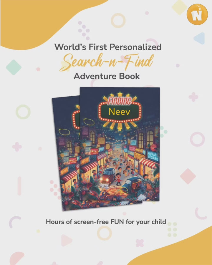 Finding [Child's Name] | Personalized Search & Find Name Book for Kids