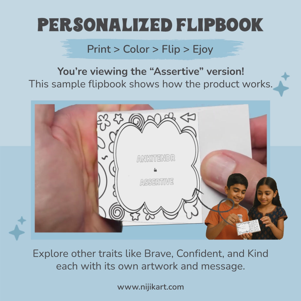 Assertive Edition – Personalized Flipbook for Kids