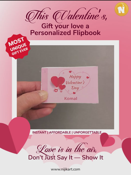 Personalized Love Valentine Flipbook | Unique Valentine Gift