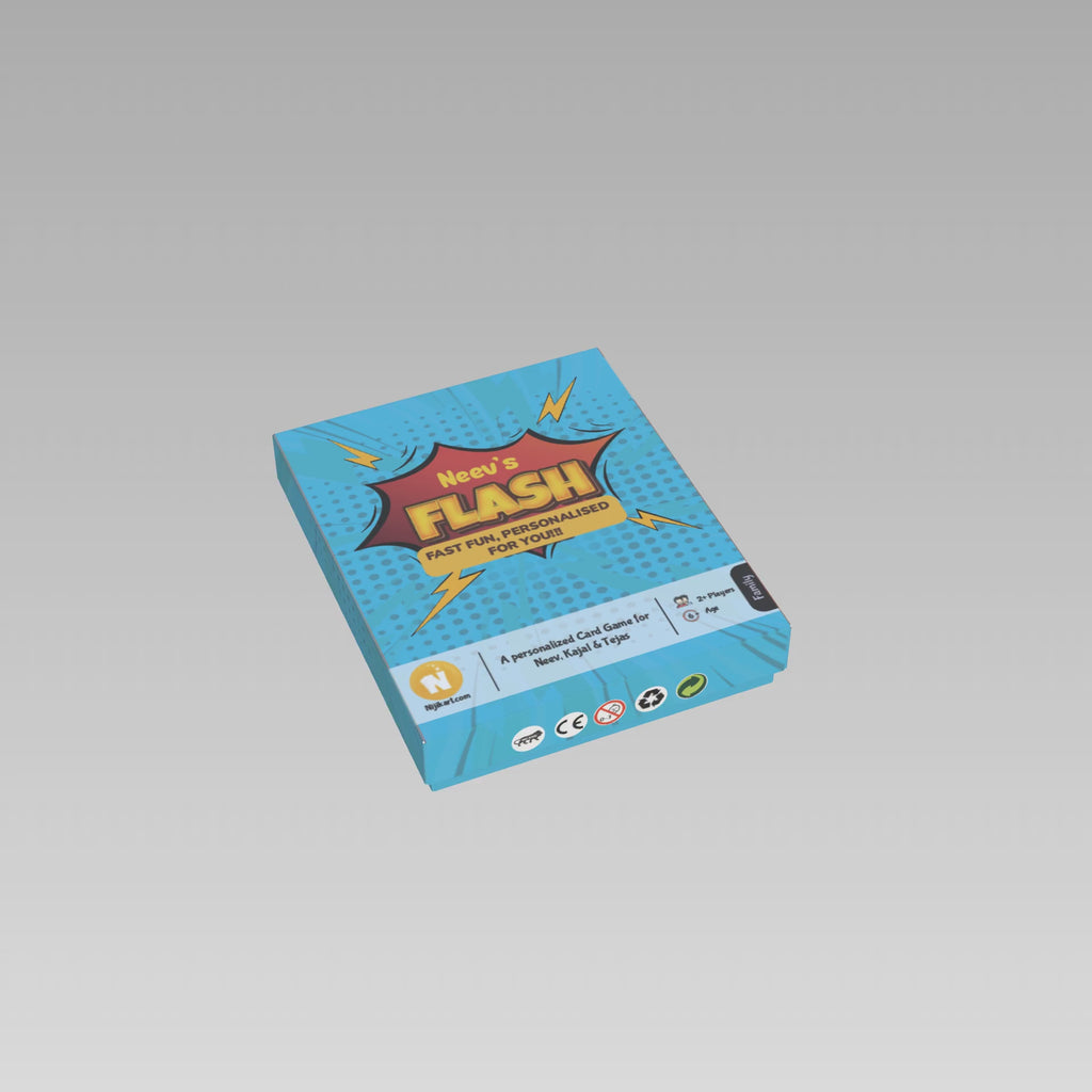 FLASH | Personalized Fast-Paced Card Game for All Ages & Occasions