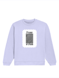 Oversized Sweatshirt | Roomy Relaxed Fit | 400 GSM Cotton Blend | Pre-Shrunk Drop Shoulder | Unisex Adult | Personalized | DTG | Typographic | Design | Everyday | Confident - front - Lavender - mockup 1