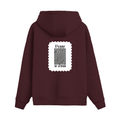Oversized Hoodie | Unisex Relaxed Fit | 400 GSM Cotton Blend | DTG Printed | Drop Shoulder, Pre-Shrunk | Adults | Personalized | DTG | Typographic | Design | Everyday | Confident - back - Maroon - mockup 2