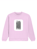 Oversized Sweatshirt | Roomy Relaxed Fit | 400 GSM Cotton Blend | Pre-Shrunk Drop Shoulder | Unisex Adult | Personalized | DTF | Typographic | Design | Everyday | Confident - front - Light Baby Pink - mockup 1