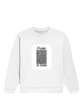 Oversized Sweatshirt | Roomy Relaxed Fit | 400 GSM Cotton Blend | Pre-Shrunk Drop Shoulder | Unisex Adult | Personalized | DTF | Typographic | Design | Everyday | Confident - front - White - mockup 1