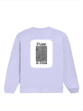 Oversized Sweatshirt | Roomy Relaxed Fit | 400 GSM Cotton Blend | Pre-Shrunk Drop Shoulder | Unisex Adult | Personalized | DTF | Typographic | Design | Everyday | Confident - back - Lavender - mockup 2