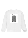 Oversized Sweatshirt | Roomy Relaxed Fit | 400 GSM Cotton Blend | Pre-Shrunk Drop Shoulder | Unisex Adult | Personalized | DTF | Typographic | Design | Everyday | Confident - back - White - mockup 2