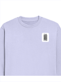 Oversized Sweatshirt | Roomy Relaxed Fit | 400 GSM Cotton Blend | Pre-Shrunk Drop Shoulder | Unisex Adult | Personalized | DTF | Typographic | Design | Everyday | Confident - left pocket - Lavender - mockup 3