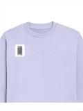 Oversized Sweatshirt | Roomy Relaxed Fit | 400 GSM Cotton Blend | Pre-Shrunk Drop Shoulder | Unisex Adult | Personalized | DTF | Typographic | Design | Everyday | Confident - right pocket - Lavender - mockup 4