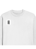 Oversized Sweatshirt | Roomy Relaxed Fit | 400 GSM Cotton Blend | Pre-Shrunk Drop Shoulder | Unisex Adult | Personalized | DTF | Typographic | Design | Everyday | Confident - right pocket - White - mockup 4