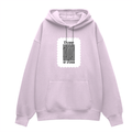 Oversized Hoodie | Relaxed Fit, Drop-Shoulder | 400 GSM Fabric | Warm, Durable | Unisex | Personalized | DTF | Typographic | Design | Everyday | Confident - front - Light Baby Pink - mockup 1