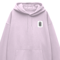 Oversized Hoodie | Relaxed Fit, Drop-Shoulder | 400 GSM Fabric | Warm, Durable | Unisex | Personalized | DTF | Typographic | Design | Everyday | Confident - left pocket - Light Baby Pink - mockup 3