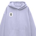 Oversized Hoodie | Relaxed Fit, Drop-Shoulder | 400 GSM Fabric | Warm, Durable | Unisex | Personalized | DTF | Typographic | Design | Everyday | Confident - right pocket - Lavender - mockup 4