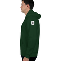 Oversized Hoodie | Relaxed Fit, Drop-Shoulder | 400 GSM Fabric | Warm, Durable | Unisex | Personalized | DTF | Typographic | Design | Everyday | Confident - left sleeve - Bottle Green - mockup 5