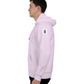 Oversized Hoodie | Relaxed Fit, Drop-Shoulder | 400 GSM Fabric | Warm, Durable | Unisex | Personalized | DTF | Typographic | Design | Everyday | Confident - left sleeve - Light Baby Pink - mockup 5