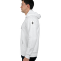 Oversized Hoodie | Relaxed Fit, Drop-Shoulder | 400 GSM Fabric | Warm, Durable | Unisex | Personalized | DTF | Typographic | Design | Everyday | Confident - left sleeve - White - mockup 5