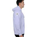 Oversized Hoodie | Relaxed Fit, Drop-Shoulder | 400 GSM Fabric | Warm, Durable | Unisex | Personalized | DTF | Typographic | Design | Everyday | Confident - right sleeve - Lavender - mockup 6