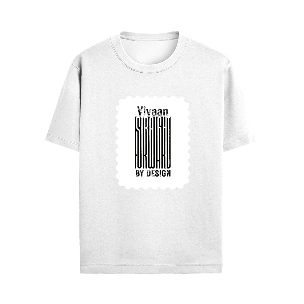 Male Standard Crew T-Shirt | Regular Fit | 100% Cotton DTF Print | Soft, Durable | Men | Personalized | DTF | Typographic | Design | Everyday | Confident - front - White - mockup 1