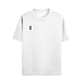 Male Standard Crew T-Shirt | Regular Fit | 100% Cotton DTF Print | Soft, Durable | Men | Personalized | DTF | Typographic | Design | Everyday | Confident - left pocket - White - mockup 5