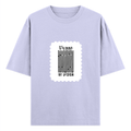 Oversized Standard T-Shirt | Unisex Oversized Fit | 180 GSM 100% Super Combed Cotton | DTF Print | Soft & Durable | Personalized | DTF | Typographic | Design | Everyday | Confident - front - Lavender - mockup 1