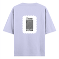 Oversized Standard T-Shirt | Unisex Oversized Fit | 180 GSM 100% Super Combed Cotton | DTF Print | Soft & Durable | Personalized | DTF | Typographic | Design | Everyday | Confident - back - Lavender - mockup 2
