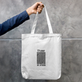 Tote Bag Zipper | Unisex | 100% Cotton Canvas | Printing, Embroidery | Zipper Closure, Long Handle | Everyday Carry | Personalized | Embroidery | DTG | Typographic | Design | Everyday | Confident - back - mockup 2