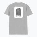 Men's V-Neck T-Shirt | Regular Fit | 180 GSM Bio-Washed Cotton | DTG Print | Durable | Personalized | DTG | Typographic | Design | Everyday | Confident - back - Grey Melange - mockup 2