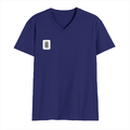Men's V-Neck T-Shirt | Regular Fit | 180 GSM Bio-Washed Cotton | DTG Print | Durable | Personalized | DTG | Typographic | Design | Everyday | Confident - right pocket - Royal Blue - mockup 4