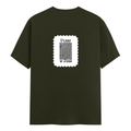 Classic Crew T-Shirt | Men's Regular Fit | 180 GSM Bio-Washed Cotton | DTG Print Ready | Double-Stitched & Ribbed Neck | Personalized | DTG | Typographic | Design | Everyday | Confident - back - Olive Green - mockup 2