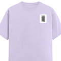Classic Crew T-Shirt | Men's Regular Fit | 180 GSM Bio-Washed Cotton | DTG Print Ready | Double-Stitched & Ribbed Neck | Personalized | DTG | Typographic | Design | Everyday | Confident - left pocket - Lavender - mockup 3