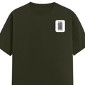 Classic Crew T-Shirt | Men's Regular Fit | 180 GSM Bio-Washed Cotton | DTG Print Ready | Double-Stitched & Ribbed Neck | Personalized | DTG | Typographic | Design | Everyday | Confident - left pocket - Olive Green - mockup 3