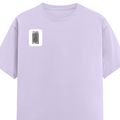 Classic Crew T-Shirt | Men's Regular Fit | 180 GSM Bio-Washed Cotton | DTG Print Ready | Double-Stitched & Ribbed Neck | Personalized | DTG | Typographic | Design | Everyday | Confident - right pocket - Lavender - mockup 4