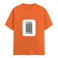 Female Classic Crew T-Shirt | Women's Regular Fit | 180 GSM Bio-Washed Cotton | Double Stitched, Pre-Shrunk | Personalized | DTG | Typographic | Design | Everyday | Confident - front - Orange - mockup 1