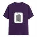 Female Classic Crew T-Shirt | Women's Regular Fit | 180 GSM Bio-Washed Cotton | Double Stitched, Pre-Shrunk | Personalized | DTG | Typographic | Design | Everyday | Confident - front - Purple - mockup 1