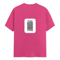 Female Classic Crew T-Shirt | Women's Regular Fit | 180 GSM Bio-Washed Cotton | Double Stitched, Pre-Shrunk | Personalized | DTG | Typographic | Design | Everyday | Confident - back - Pink - mockup 2