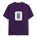 Female Classic Crew T-Shirt | Women's Regular Fit | 180 GSM Bio-Washed Cotton | Double Stitched, Pre-Shrunk | Personalized | DTG | Typographic | Design | Everyday | Confident - back - Purple - mockup 2